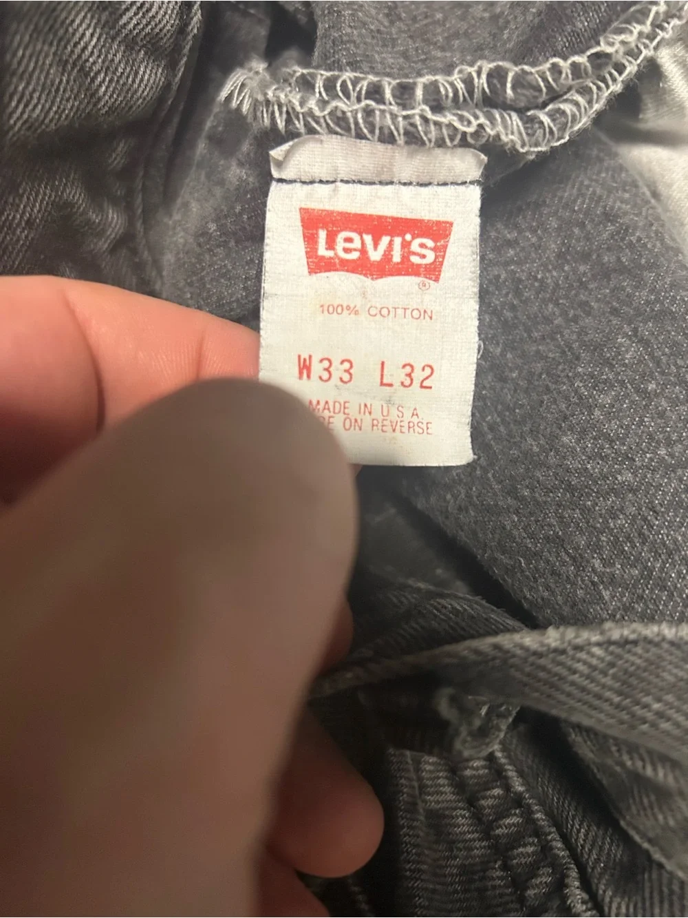 Vintage Levis 501 XX Jeans Mens Size 33x32 (31x30) Black Made in USA